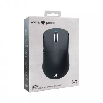 White Shark BORS-B WGM-5021 Wireless Gaming Mouse, 12000 DPI, 2.4GHz, RGB, Black
