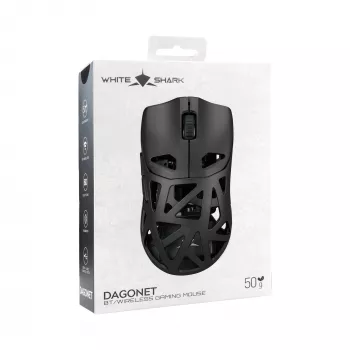 White Shark DAGONET-2 WGM-5019 Wireless Gaming Mouse, 24000 DPI, Black