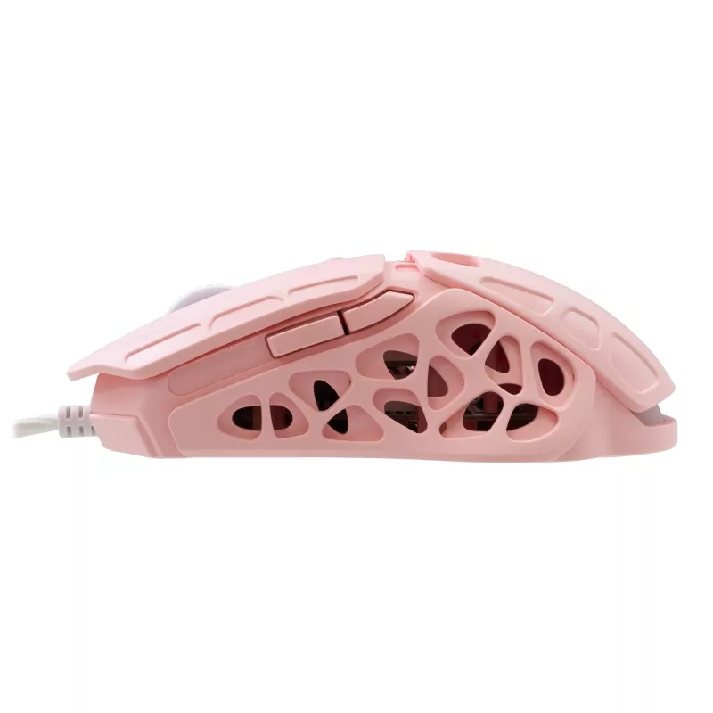 White Shark ECTOR-P GM-5016 Wired Gaming Mouse, 6400 DPI, Pink