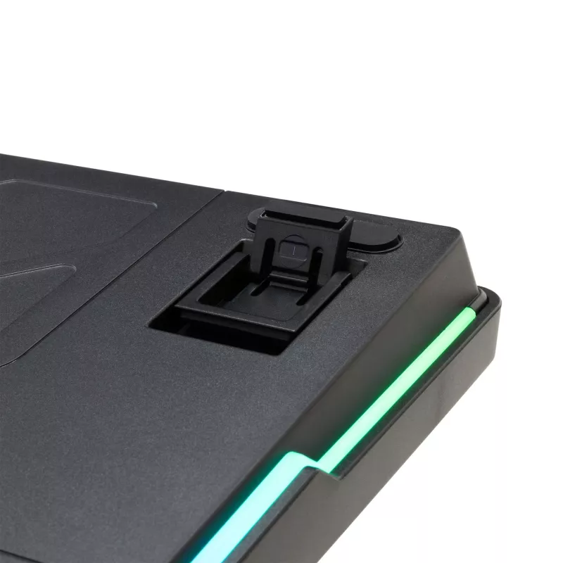 White Shark EXCALIBUR-B TKL Mechanical Gaming Keyboard, KTT Wine Red Linear Hot-Swap, Per-Key RGB, Black