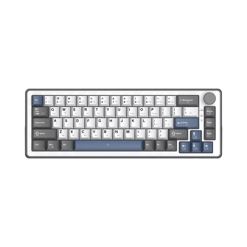 White Shark EXCALIBUR M Mechanical Keyboard (GK-009251) with Outemu Blue Switches, RGB Backlight, US Layout, White