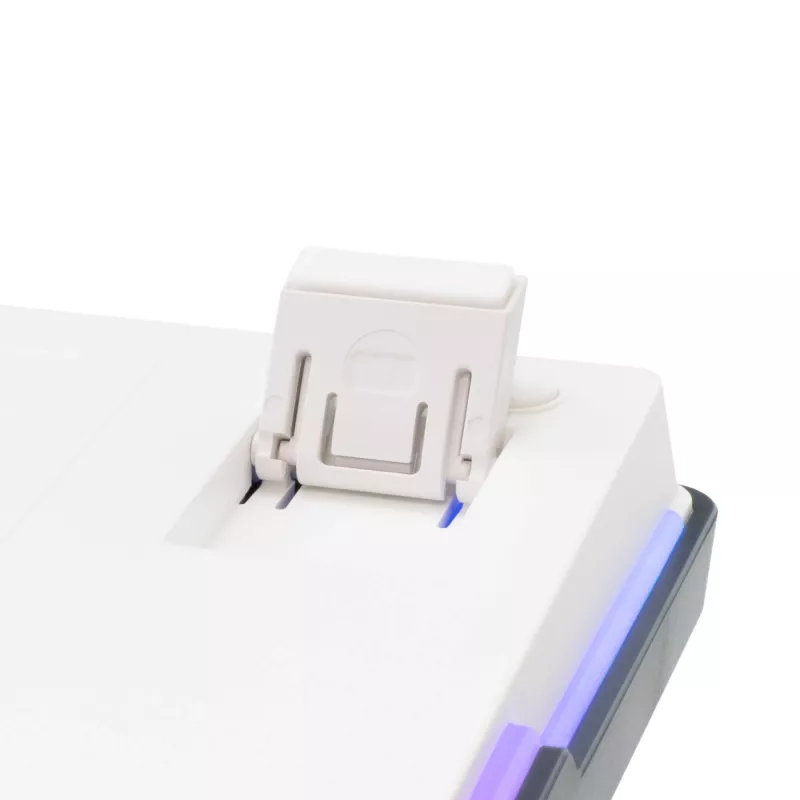 White Shark EXCALIBUR-W Mechanical Gaming Keyboard, 75% Layout, KTT Wine Red Hot-Swap, Per-Key RGB, Wired, White