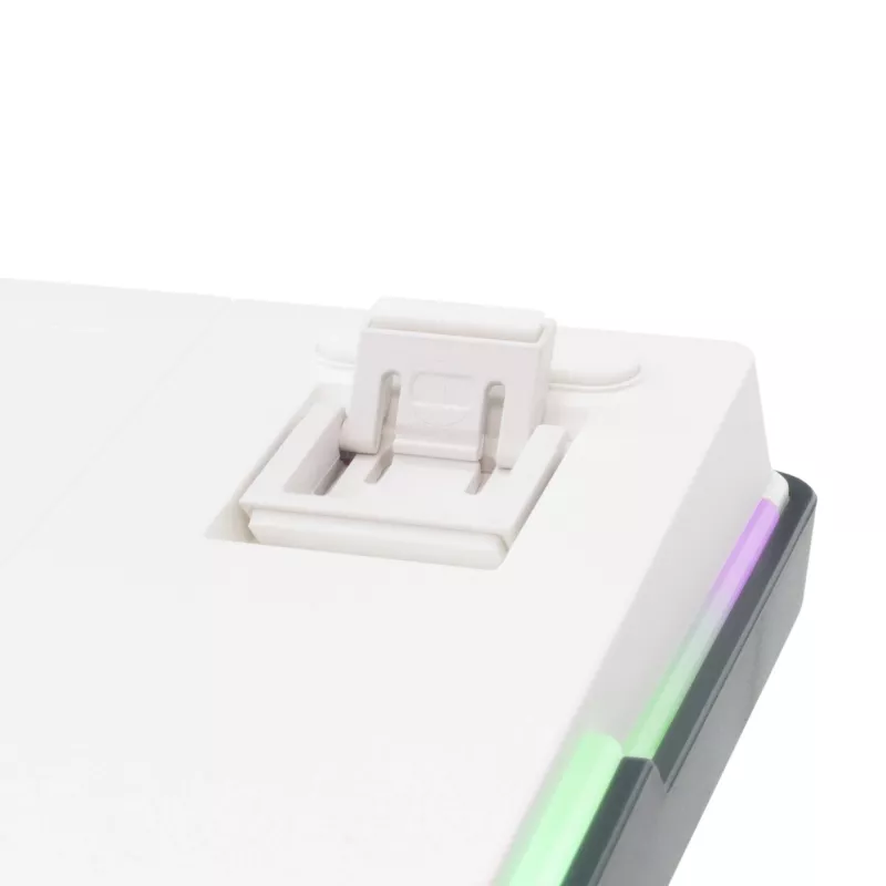 White Shark EXCALIBUR-W Mechanical Gaming Keyboard, 75% Layout, KTT Wine Red Hot-Swap, Per-Key RGB, Wired, White
