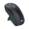 White Shark GAWAIN-B Wireless Gaming Mouse, 12000 DPI, 500 mAh, 56g, Black