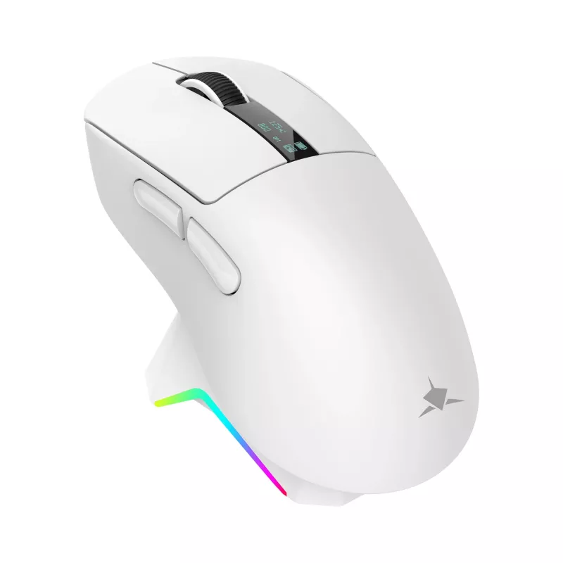 White Shark GAWAIN-W Wireless Gaming Mouse – 12000 DPI, 500mAh Battery, 56g, White
