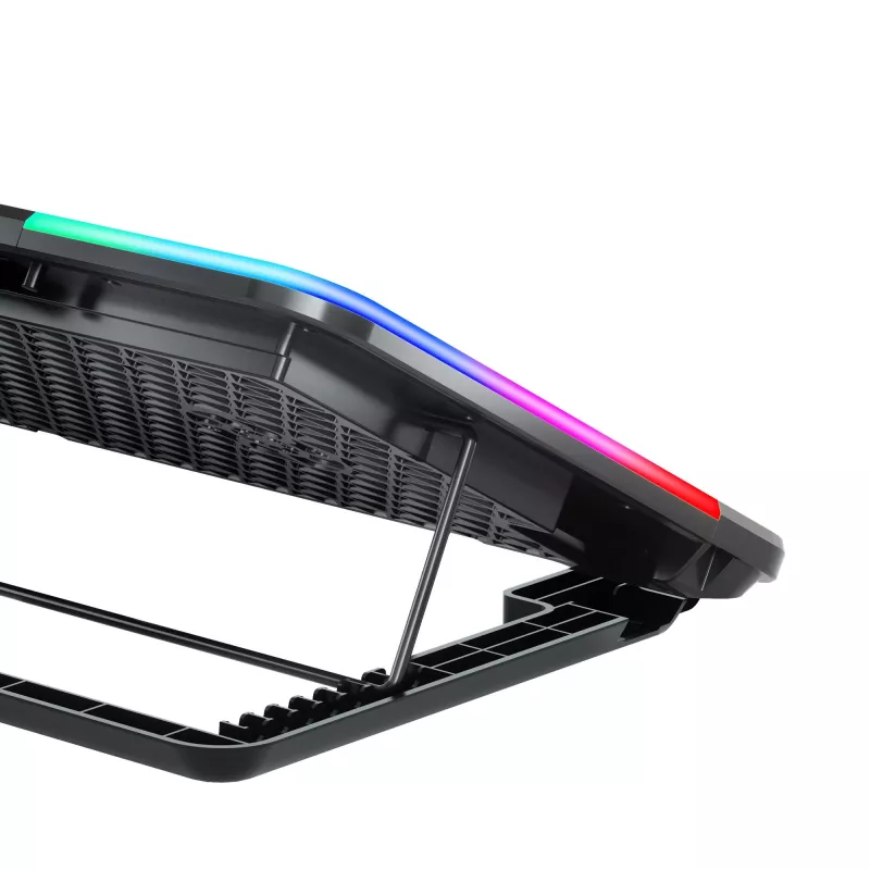 White Shark ICE BLADE GCP-96 Dual Fan Laptop Cooling Pad with Blue LED, Supports up to 17 inch, 5 Adjustable Positions