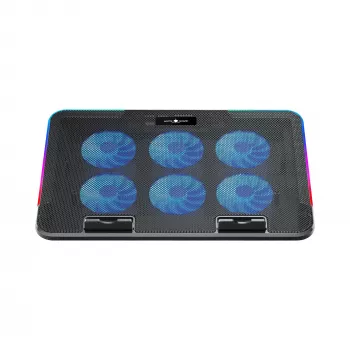 White Shark ICE BLADE GCP-96 Dual Fan Laptop Cooling Pad with Blue LED, Supports up to 17 inch, 5 Adjustable Positions