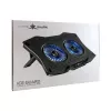 White Shark ICE GUARD GCP-4 Cooling Pad with Dual 125 mm Blue LED Fans, 5 Height Settings, up to 17.3 inch