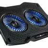 White Shark ICE GUARD GCP-4 Cooling Pad with Dual 125 mm Blue LED Fans, 5 Height Settings, up to 17.3 inch