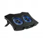 White Shark ICE GUARD GCP-4 Cooling Pad with Dual 125 mm Blue LED Fans, 5 Height Settings, up to 17.3 inch