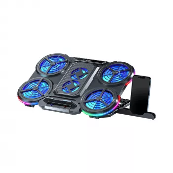 White Shark ICE STORM GCP-6 Laptop Cooling Pad, 2x125mm Fans, Blue LED, USB, up to 17 inch