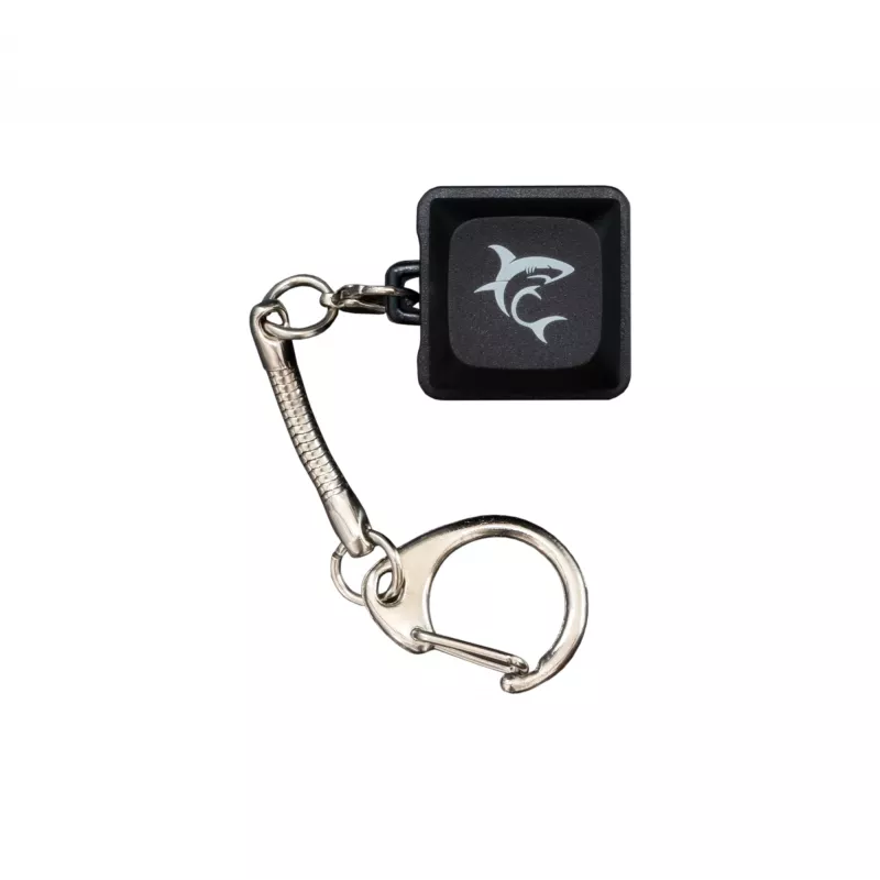 White Shark KEYCHAIN Promo Black Mechanical Switches