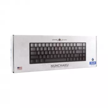 White Shark Nunchaku Mechanical Gaming Keyboard TKL, Grey, Outemu Blue Switch, RGB Hot-Swap, Wired USB