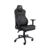 White Shark SPEEDWAY Gaming Chair, Black PU Leather, 2D Armrests, 180° Recline