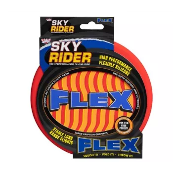 Wicked Vision Sky Rider Flex Flying Disc - Soft Silicone, 165mm, 65g, Floatable, CE Certified