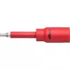 Wiha 43024 Insulated Ratchet and Socket Set, 1/2 inch Drive, 21-Piece, VDE Certified, Red/Yellow
