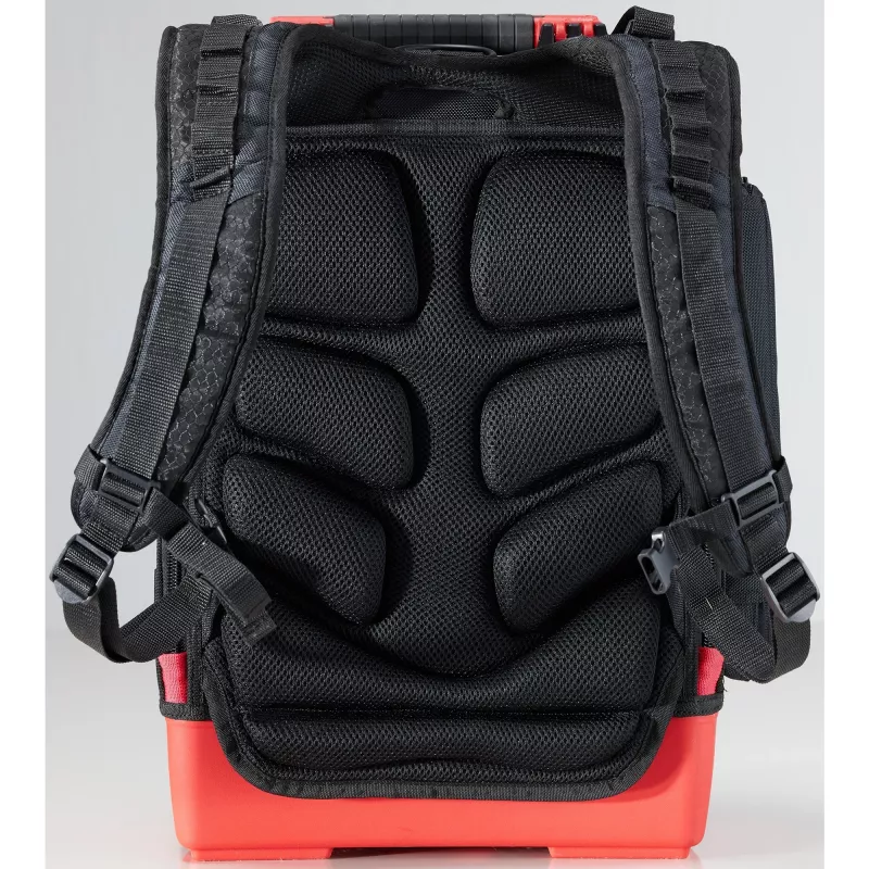 Wiha 45528 Electrician's Tool Backpack Set, 28-Piece, 385 x 260 x 530 mm, Black/Red