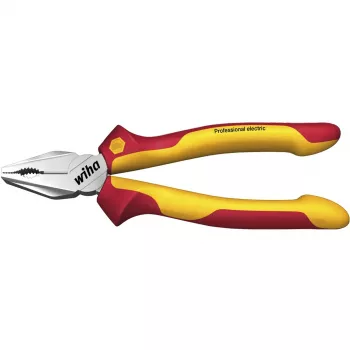 Wiha Combination Pliers Professional Electric Red/Yellow, DynamicJoint and OptiGrip