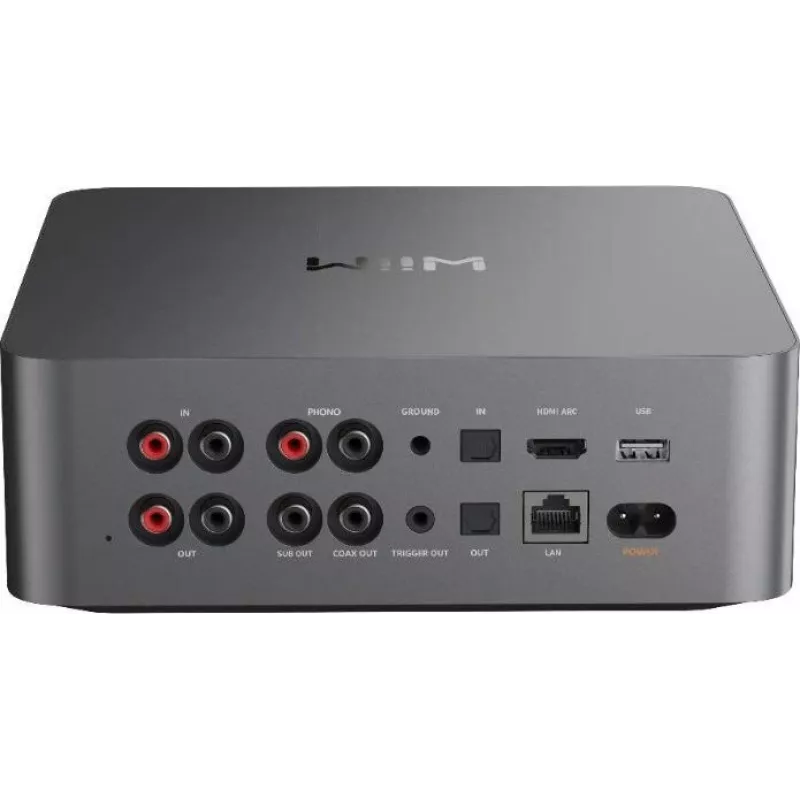 WiiM Ultra Dark Grey - Hi-Res Music Streamer & Network Audio Player with Preamp, HDMI ARC, Phono MM