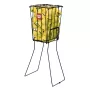 Wilson WRZ323700 Tennis Ball Hopper - 75 Ball Capacity, Folding Handles, Steel Wire Basket