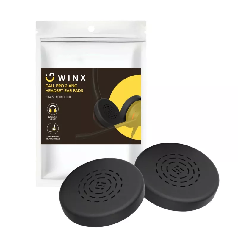 WINX CALL Pro 2 ANC Ear Cub Replacements (Small, 3 Pairs, Black)