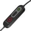WINX CALL Pro 2 Mono AI Noise Cancelling Headset Wired USB-A with Rotatable Mic Boom, In-line Controls, Soft PU Leather Ear Cushion, Black