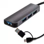 WINX CONNECT Simple USB/Type-C Hub, 3x USB-A 5Gbps + USB-C PD 100W, Space Grey