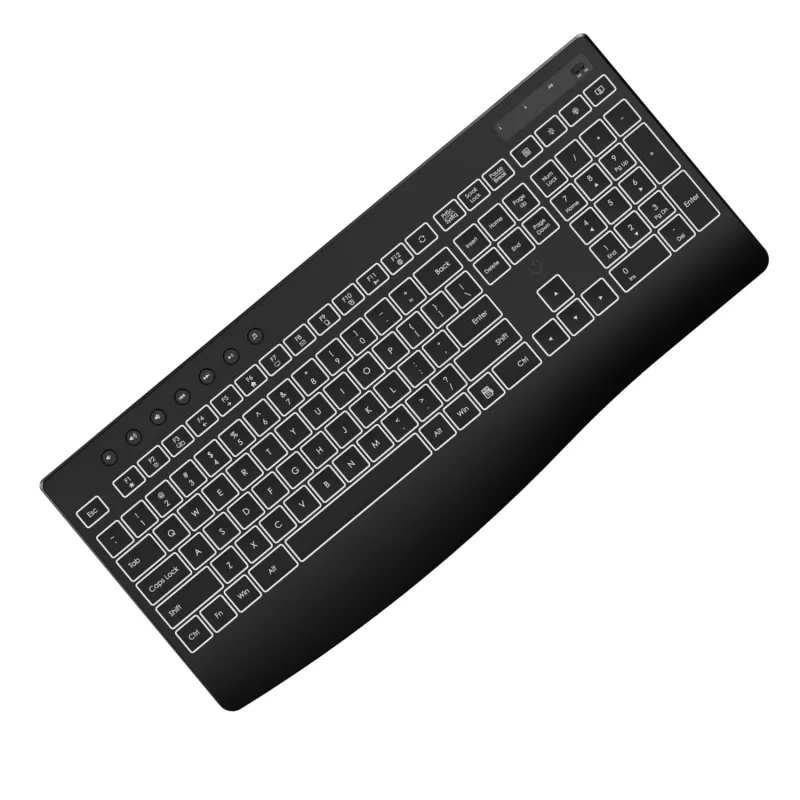 WINX DO Business Backlit Wired Keyboard and Mouse Combo – Full-Size Membrane, Rainbow LED, Adjustable DPI, Spill-Resistant, USB Plug & Play