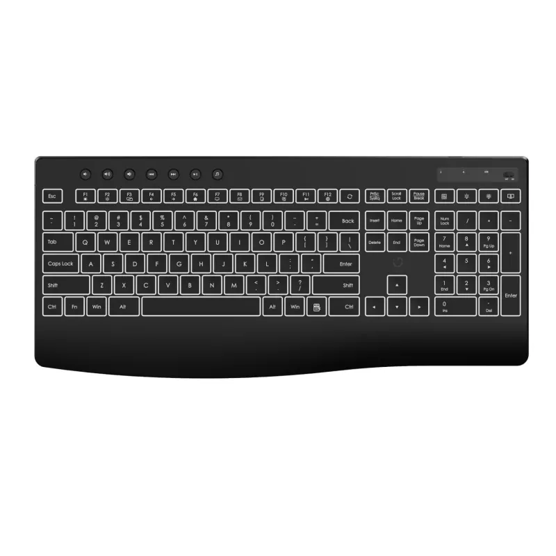 WINX DO Business Backlit Wired Keyboard and Mouse Combo – Full-Size Membrane, Rainbow LED, Adjustable DPI, Spill-Resistant, USB Plug & Play
