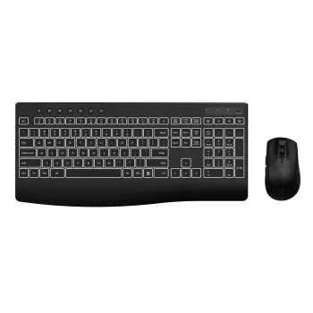 WINX DO Business Backlit Wired Keyboard and Mouse Combo – Full-Size Membrane, Rainbow LED, Adjustable DPI, Spill-Resistant, USB Plug & Play