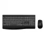 WINX DO Business Backlit Wireless Keyboard and Mouse Combo - Full-Size Rechargeable, Quiet Scissor Keys, Adjustable DPI, USB-C Charging, Black