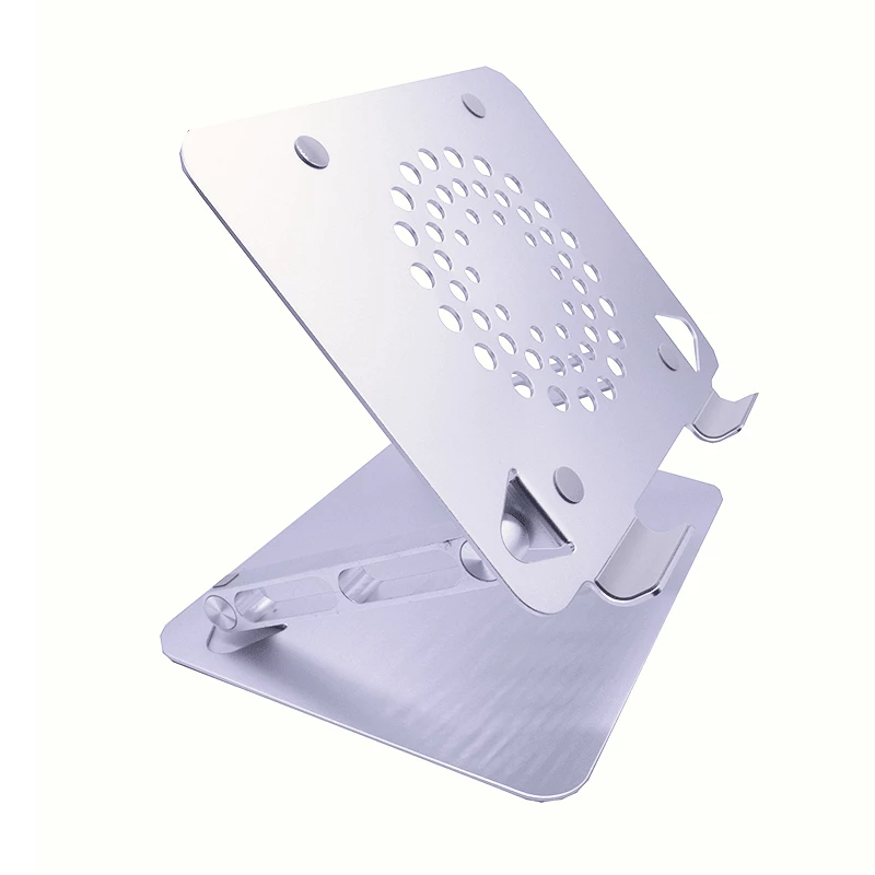 WINX DO Ergo Multi-Adjustable Laptop Stand, Aluminium, Silver, 10-17 inch, Foldable, Height & Angle Adjustable