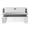 WINX DO Ergo Vertical Laptop Stand - Space Grey Aluminium, Adjustable Width 10-30mm, Anti-Slip, Desktop Organiser