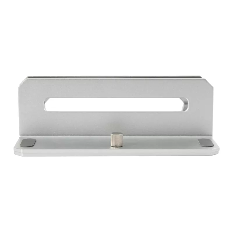 WINX DO Ergo Vertical Laptop Stand - Space Grey Aluminium, Adjustable Width 10-30mm, Anti-Slip, Desktop Organiser