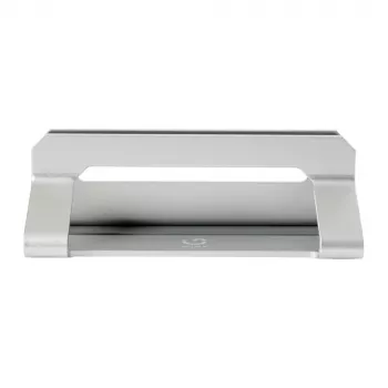 WINX DO Ergo Vertical Laptop Stand - Space Grey Aluminium, Adjustable Width 10-30mm, Anti-Slip, Desktop Organiser