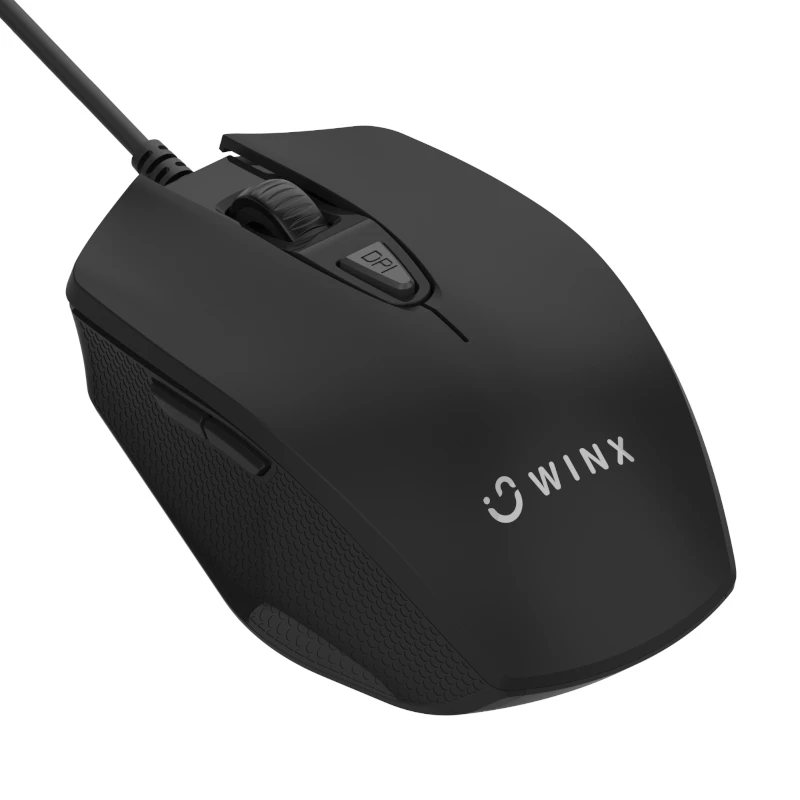 WINX DO ESSENTIAL Wired Mouse - 1000 DPI Optical, USB, Ambidextrous, Black
