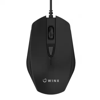 WINX DO ESSENTIAL Wired Mouse - 1000 DPI Optical, USB, Ambidextrous, Black