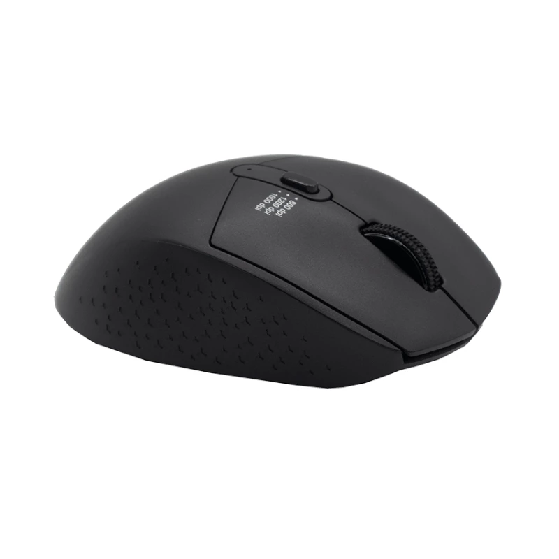WINX DO Simple Wireless Mouse WX-KB102, 2.4 GHz, 3-Button Optical, 1600 DPI, Ambidextrous, Black