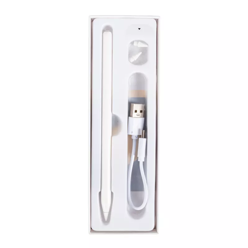 WINX DOODLE Pro iPad Stylus White Active Pen with Palm Rejection, Tilt Sensitivity, Magnetic Attachment, USB-C Charging, Spare Tip