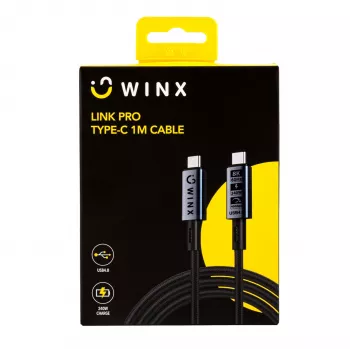 WINX LINK Pro Type-C 1m Cable 100W PD USB 2.0 480Mbps Black