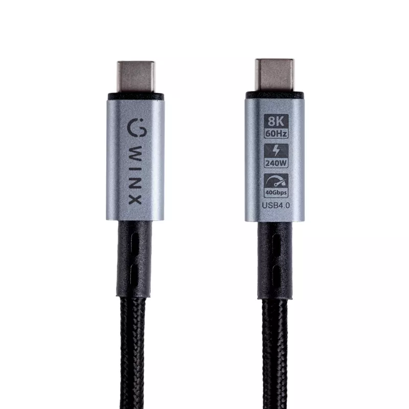 WINX LINK Pro Type-C 1m Cable 100W PD USB 2.0 480Mbps Black