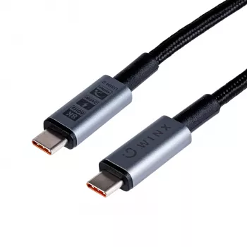 WINX LINK Pro Type-C 1m Cable 100W PD USB 2.0 480Mbps Black
