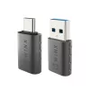 WINX LINK Simple Type-C and USB Adapter Combo – USB-C Male to USB-A Female & USB-A Male to USB-C Female, USB 2.0, 480 Mbps, Space Grey