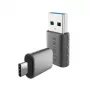 WINX LINK Simple Type-C and USB Adapter Combo – USB-C Male to USB-A Female & USB-A Male to USB-C Female, USB 2.0, 480 Mbps, Space Grey