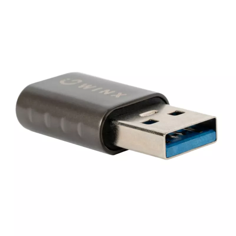 WINX LINK Simple USB to Type-C Adapter Dual Pack (USB-A Male to USB-C Female, 5Gbps, 15W, Space Grey, 2-Pack)