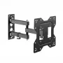 WINX MOUNT Pro Full Motion TV Bracket for 32 inch-70 inch TVs, Dual Arm, 40kg, VESA up to 600x400, Black