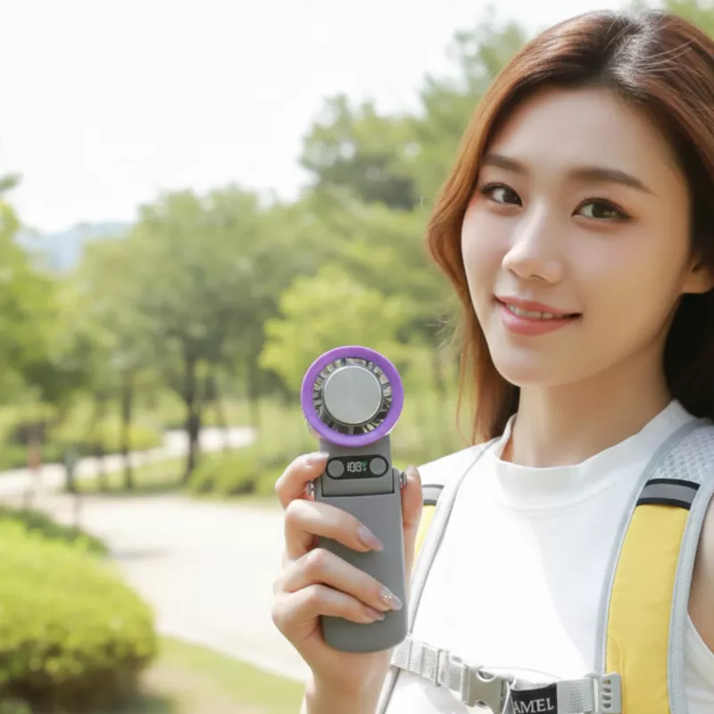WINX MOVE Cool High-Speed Handheld Fan - 10,000 RPM, 3-Speed, USB-C Rechargeable, 2000 mAh, White