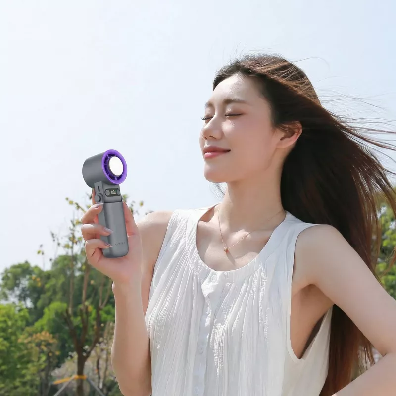 WINX MOVE Cool High-Speed Handheld Fan - 10,000 RPM, 3-Speed, USB-C Rechargeable, 2000 mAh, White