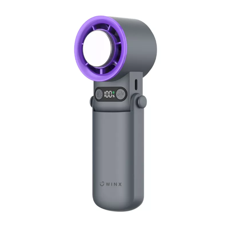 WINX MOVE Cool High-Speed Handheld Fan - 10,000 RPM, 3-Speed, USB-C Rechargeable, 2000 mAh, White