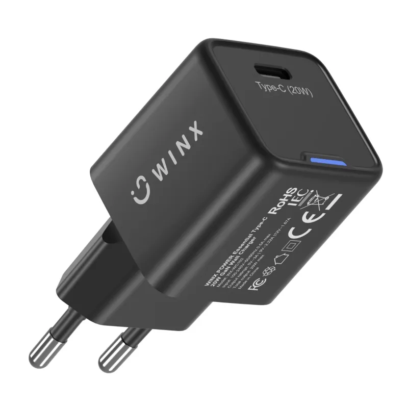 WINX POWER Essential Type-C 20W GaN Wall Charger - White